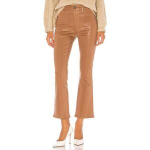 7 For All Mankind High Waist Slim Kick Pants Coated‎ Penny
